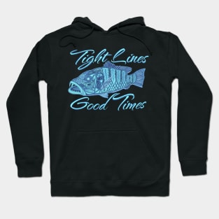 Tight Lines Good Times Snapper Fishing at Night Hoodie